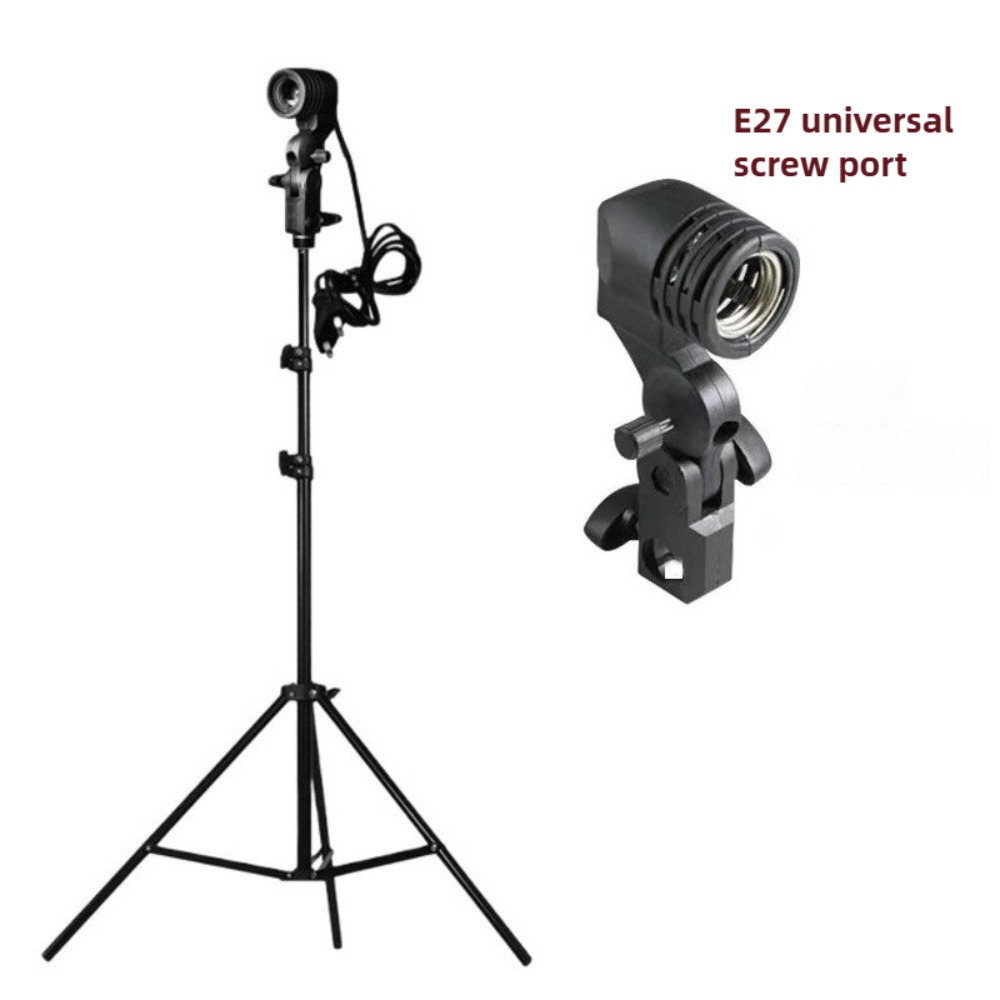 Lighting In Photography Studio - Gloeilampstandaard 2M, E27 AC-aansluiting met parasollamphouder,