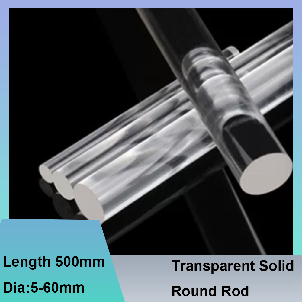 Photography Lighting Guides - Lengte 500 mm Transparante, massieve lichtgeleider