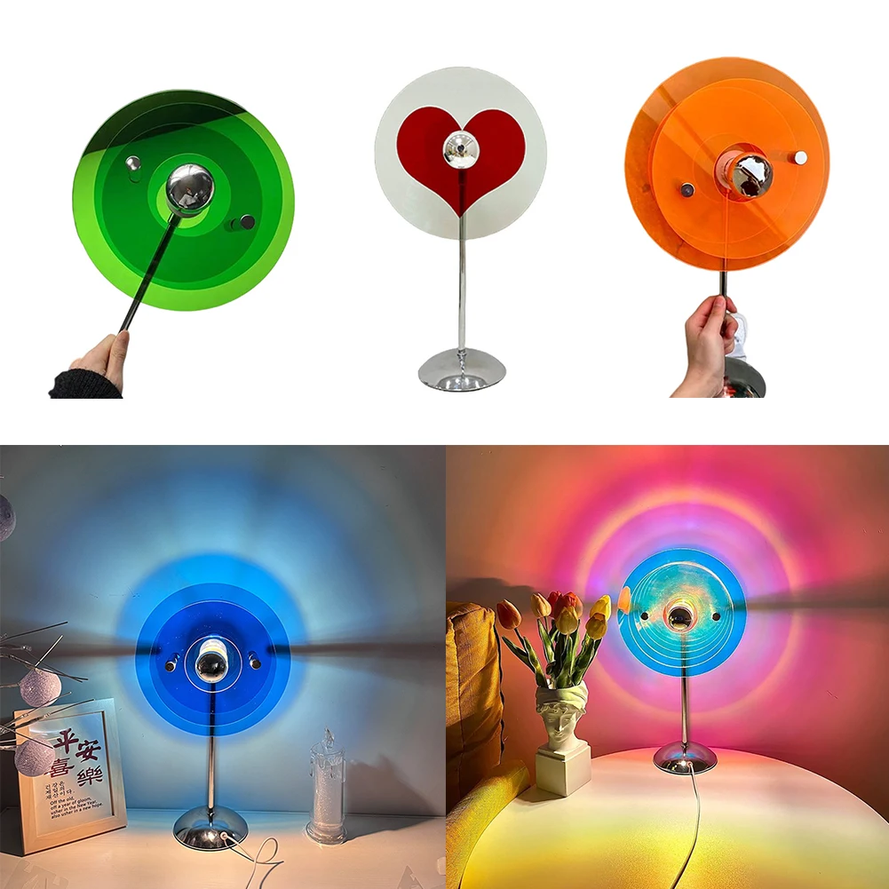 Photography Lighting No Shadows - USB Tafellamp Romantische Liefdesprojectorlamp met aan/uit-schakelaar