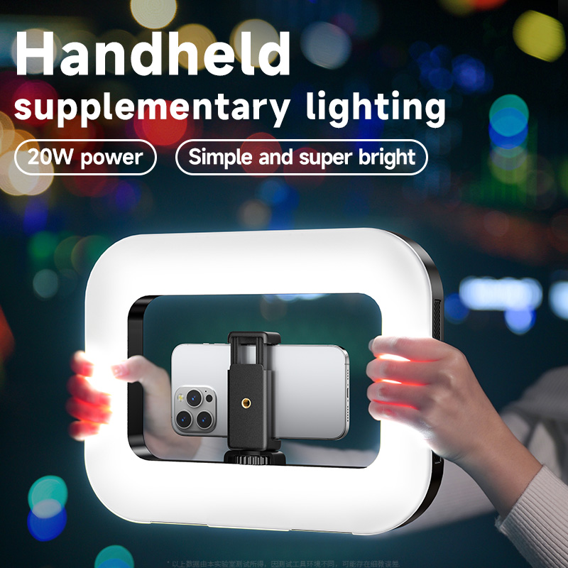Photography Lighting Wand - Dimmen Oplaadbare LED-ringlicht Konijnenkooi Bluetooth Selfie