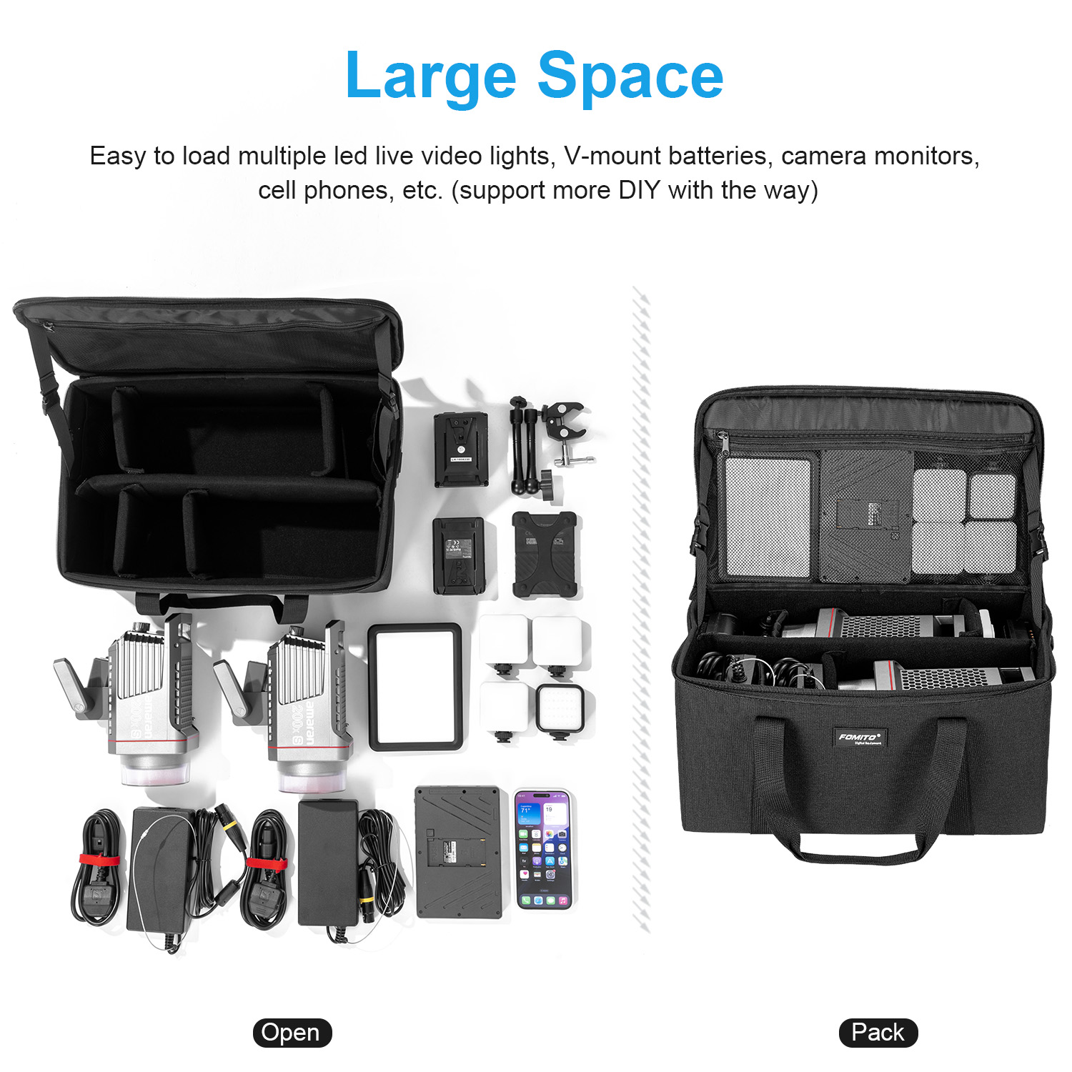 FOMITO Cameratas Crossbody Sch - Photography Lighting Equipment Bags recensie en prijs