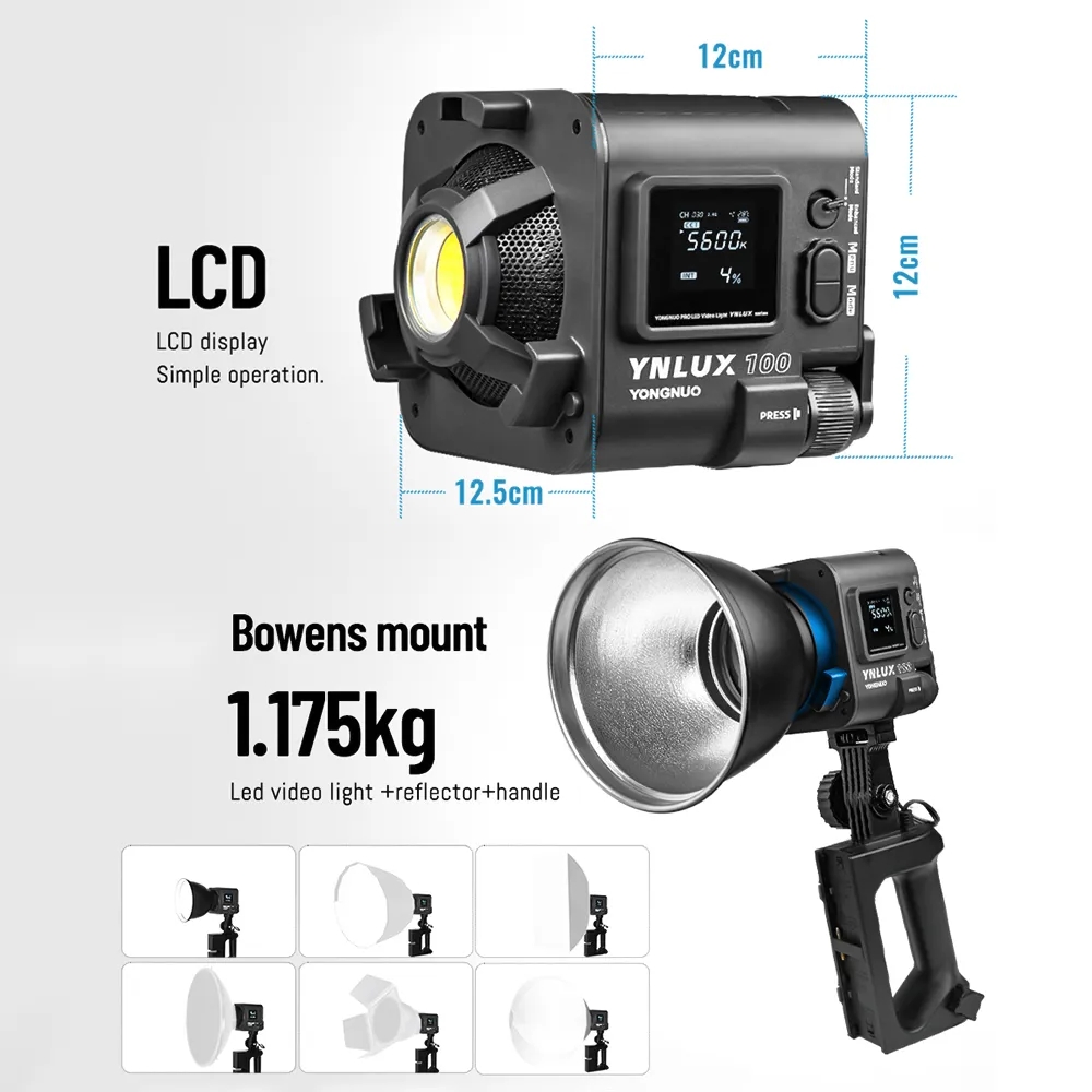 YONGNUO YNLUX100 100W 3200K-56 - Lighting In Photography Studio recensie en prijs