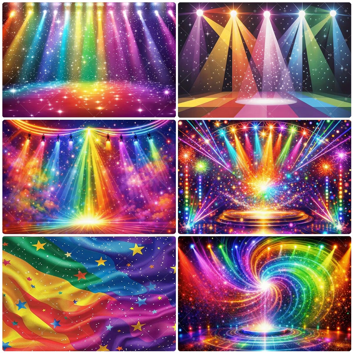 Kleurrijke regenboog podiumlic - Photography Lighting Background recensie en prijs