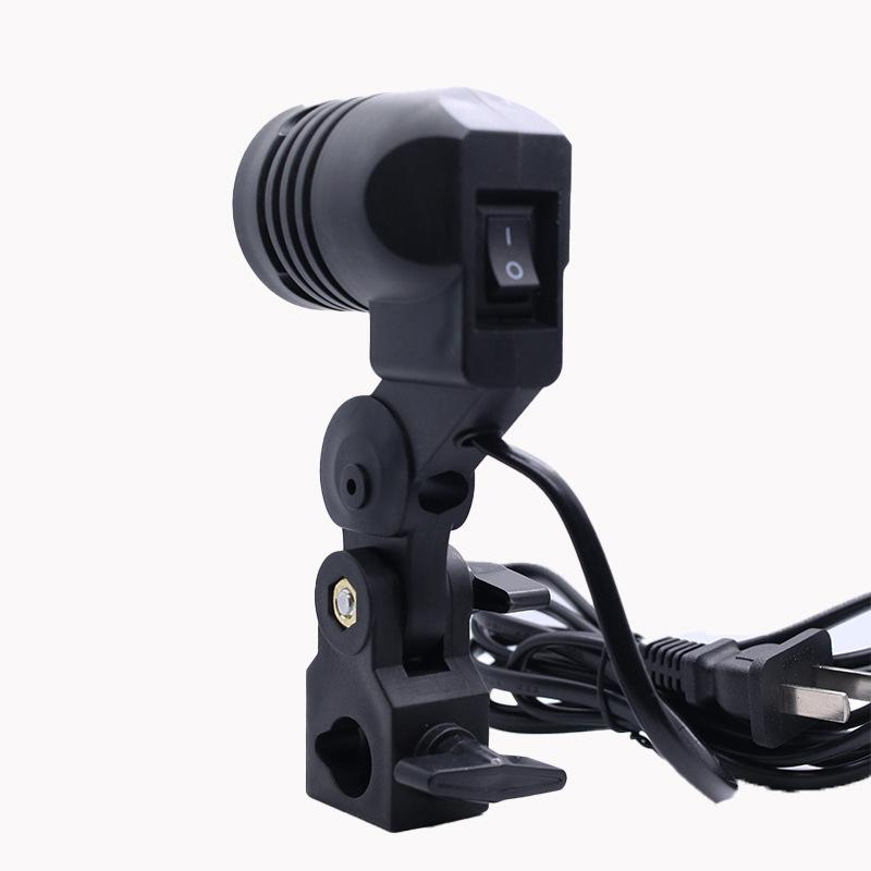 Zwart 1.8M Kabel Snoer E27 Soc - Photography Lighting Tools recensie en prijs