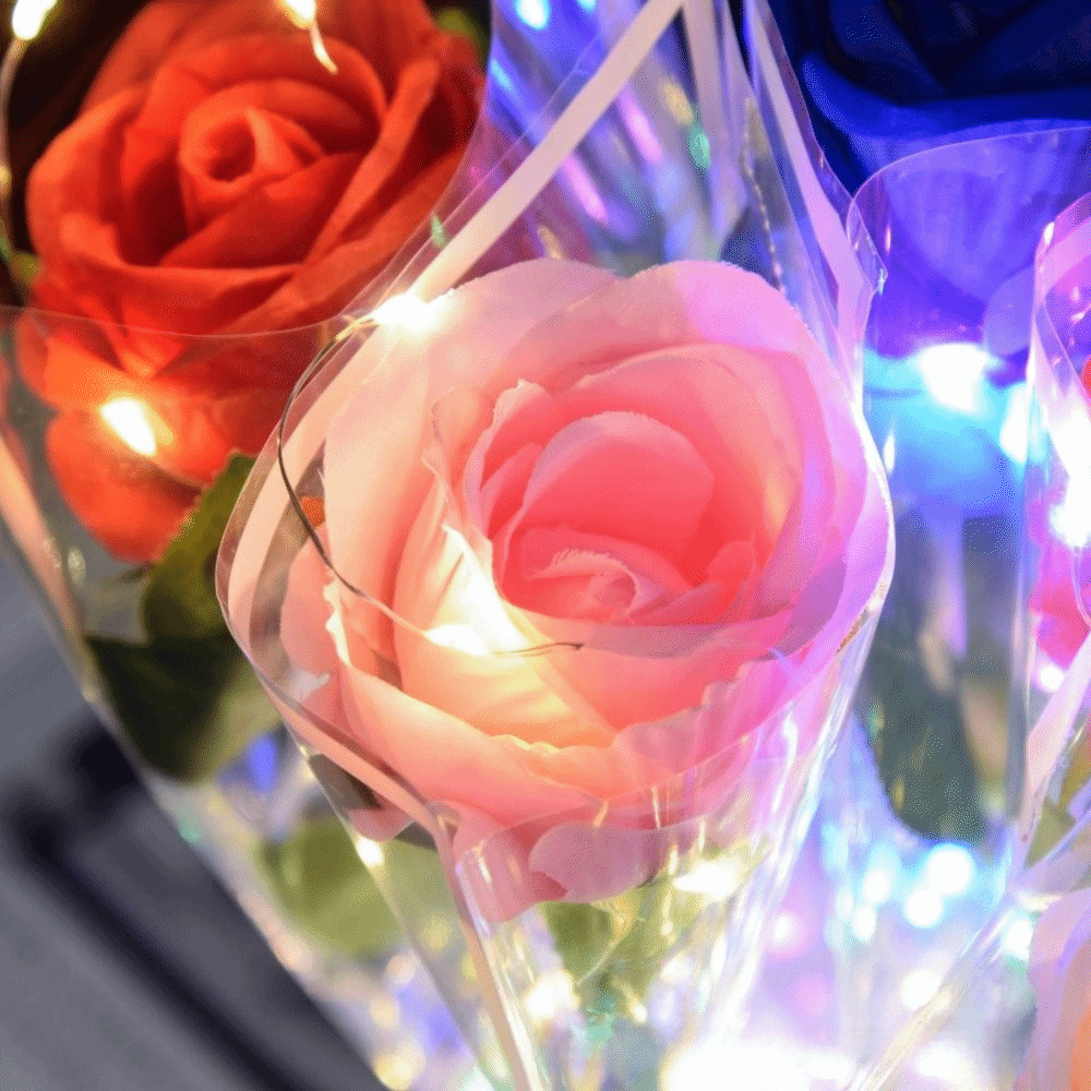 Gloeiende kunstmatige rozenblo - Photography Lighting Simulation recensie en prijs