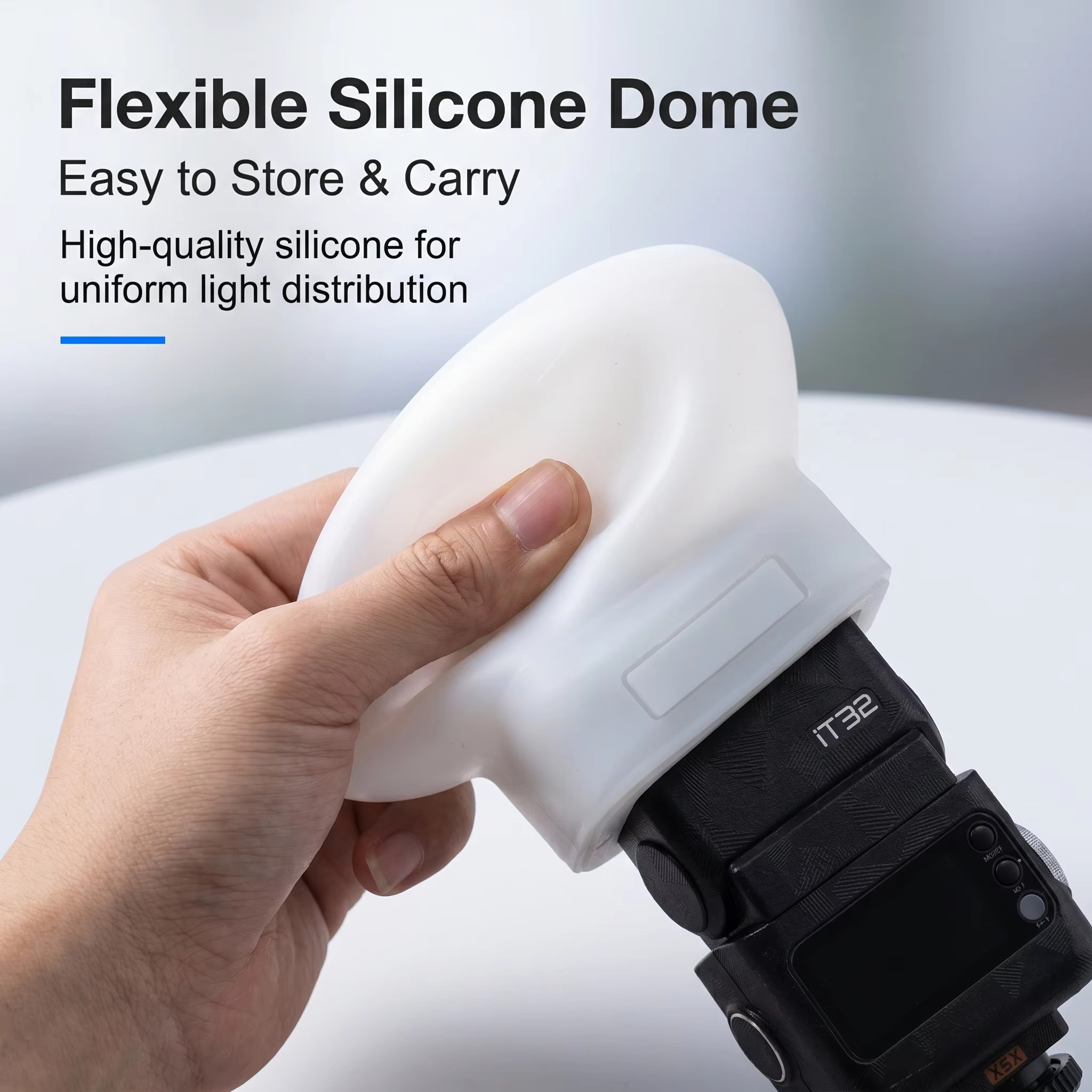 Siliconen flitsdiffuserhoes co - Photography Lighting No Shadows recensie en prijs