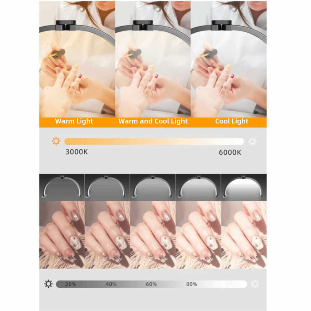 Dimbare Halve Maan Nagellamp 1 - Photography Lighting No Shadows recensie en prijs