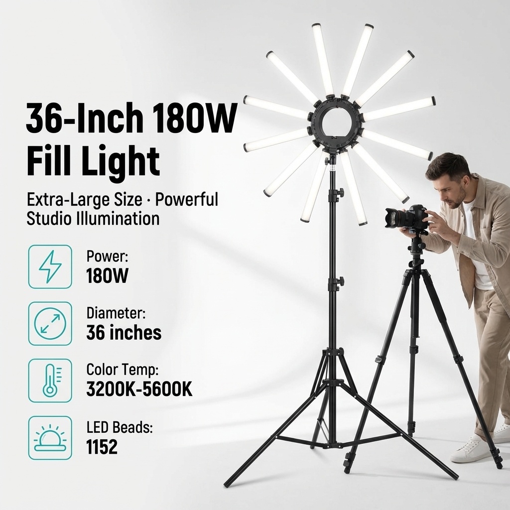 12-armige multi-tube fotografi - Lighting In Photography Studio recensie en prijs