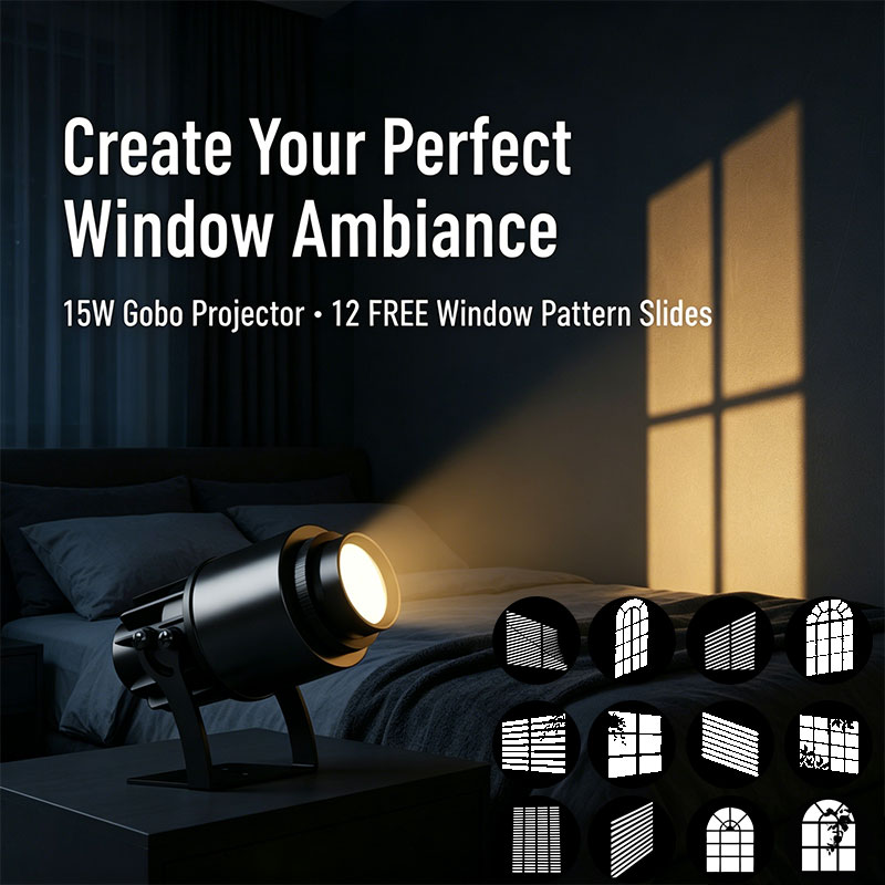 Window Gobo Projector Light 12 - Photography Lighting No Shadows recensie en prijs