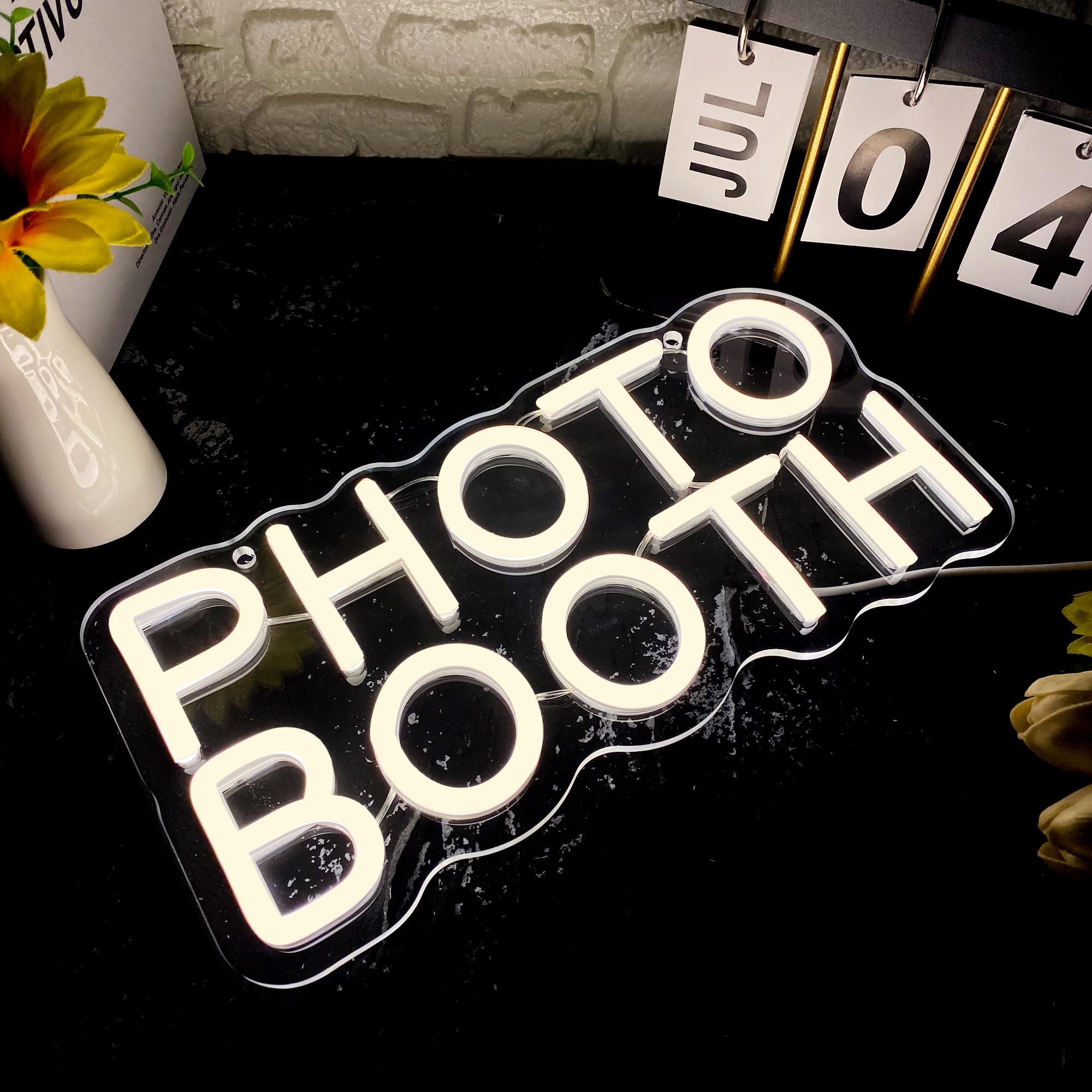 Photo Booth Neon Sign, Dimbaar - Photography Lighting Wedding Reception recensie en prijs