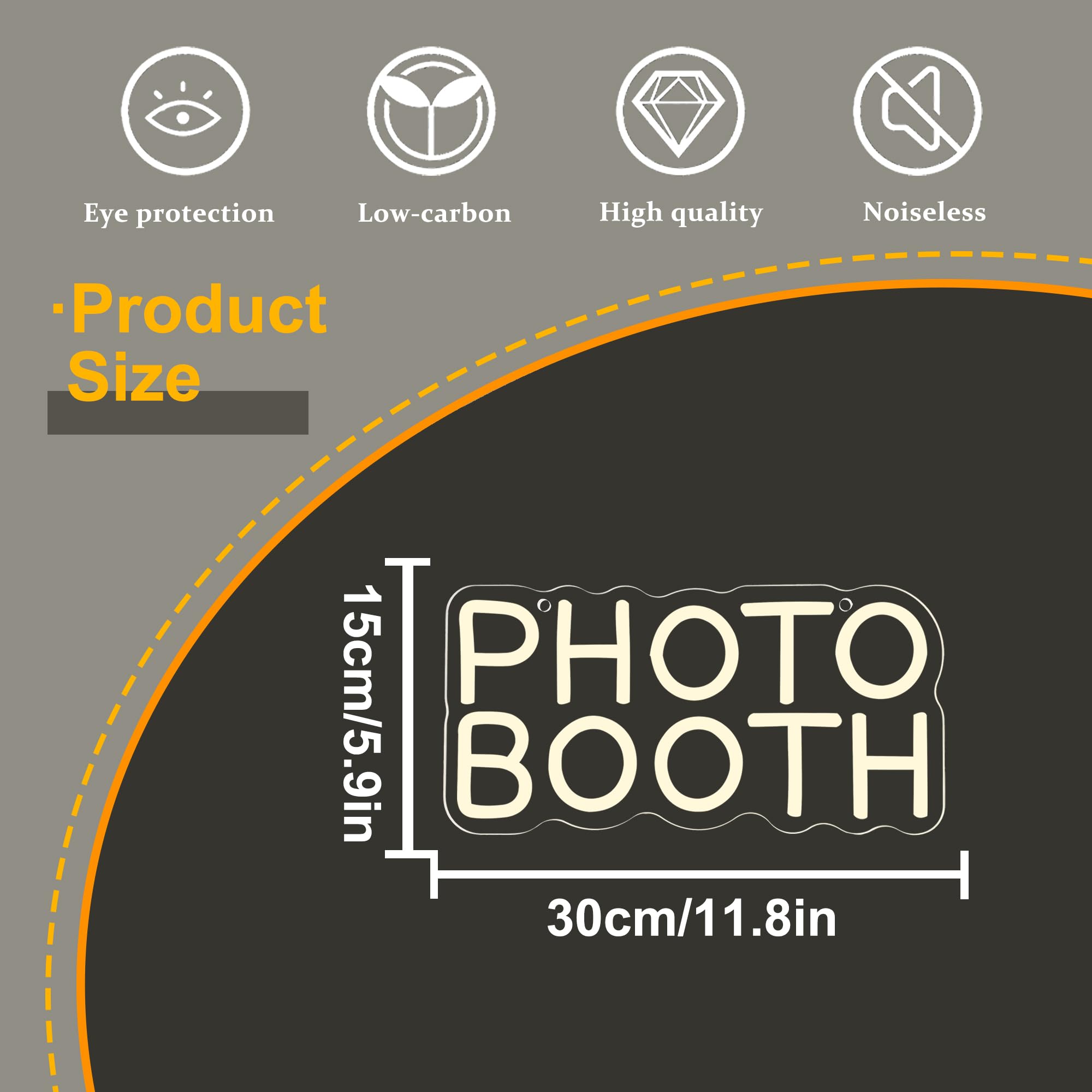 Photo Booth Neon Sign, Dimbaar - Photography Lighting Wedding Reception recensie en prijs